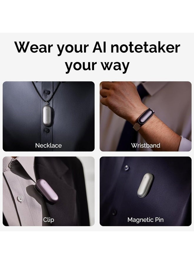 Plaud NotePin Wearable AI Voice Recorder, App Control, Transcribe & Summarize Empowered by ChatGPT (Device Only) - Image 2
