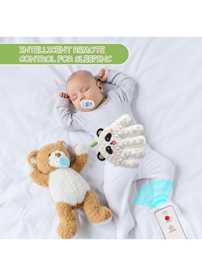 DUNISO Automatic Patting Sleeping Toy for Newborn with Remote Control,Baby Soothing Palm,Startle Prevention Gloves,Cute Cartoon Design - Image 4