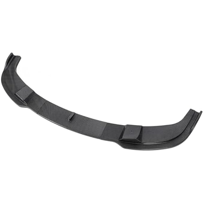 Oreilet Front Bumper Lip Spoiler, 3PCS ABS Car Front Lip Body Kit for 5 Series E60 E61 M Sport 2005 to 2010, Auto Splitter Diffuser Protector Replacement, Exterior Accessories (Carbon Fiber Style) - Image 3