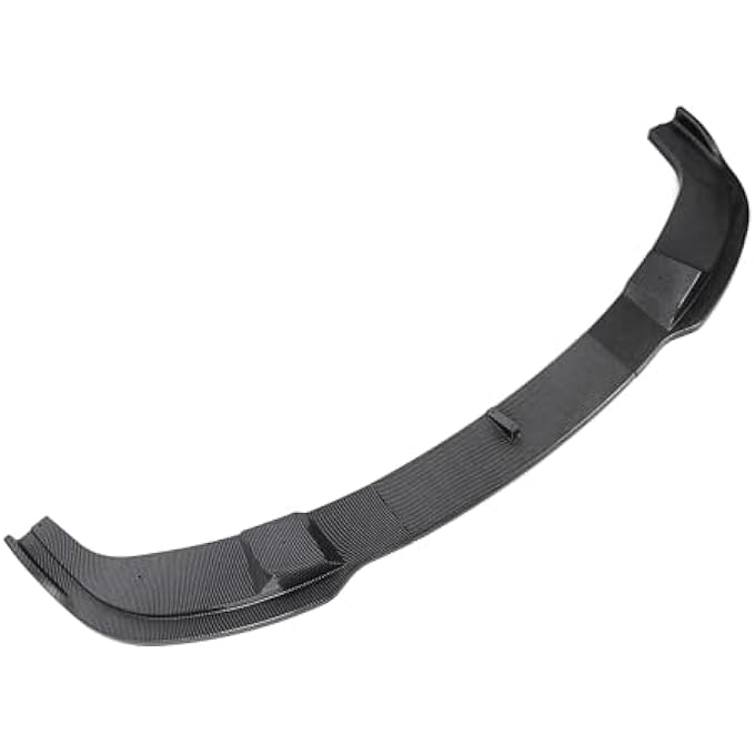 Oreilet Front Bumper Lip Spoiler, 3PCS ABS Car Front Lip Body Kit for 5 Series E60 E61 M Sport 2005 to 2010, Auto Splitter Diffuser Protector Replacement, Exterior Accessories (Carbon Fiber Style) - Image 4
