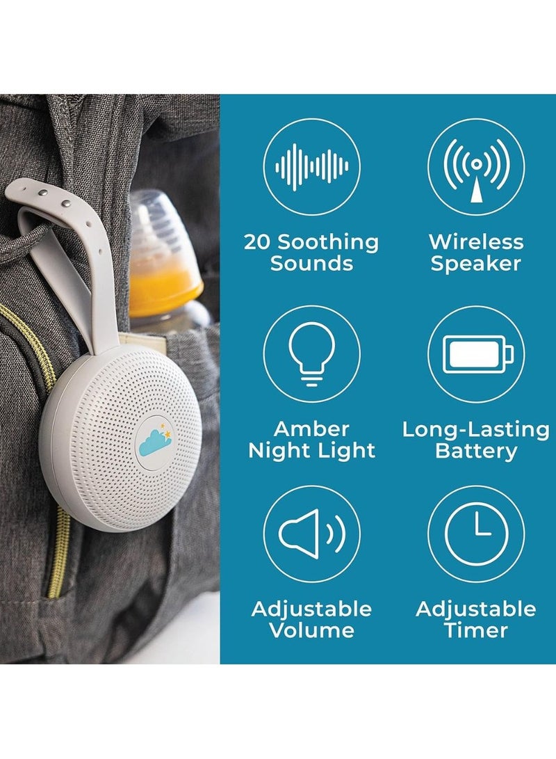 Yogasleep Hushh+ Portable White Noise Machine for Baby, 20 Soothing Natural Sounds, Wireless Charging & Speaker, Compact Size, Noise Canceling for Better Sleep, Privacy & Nursery Must Have - Image 5