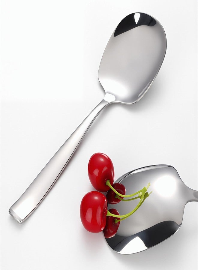 Txhlyx Large Serving Spoon Set of 1 – Heavy Duty 316L Stainless Steel Serving Spoon for Buffet – Dishwasher Safe, 9.5 Inch - Image 2