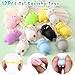 Winrayk Cat Party Favors Birthday Supplies for Kids Girls Squishy Toy Straw Mini Bubble Wand Keychain Slap Bracelet Sticker Classroom Pinata Filler Goodie Bag Stuffer Cat Themed Party Favors Decor - Image 4