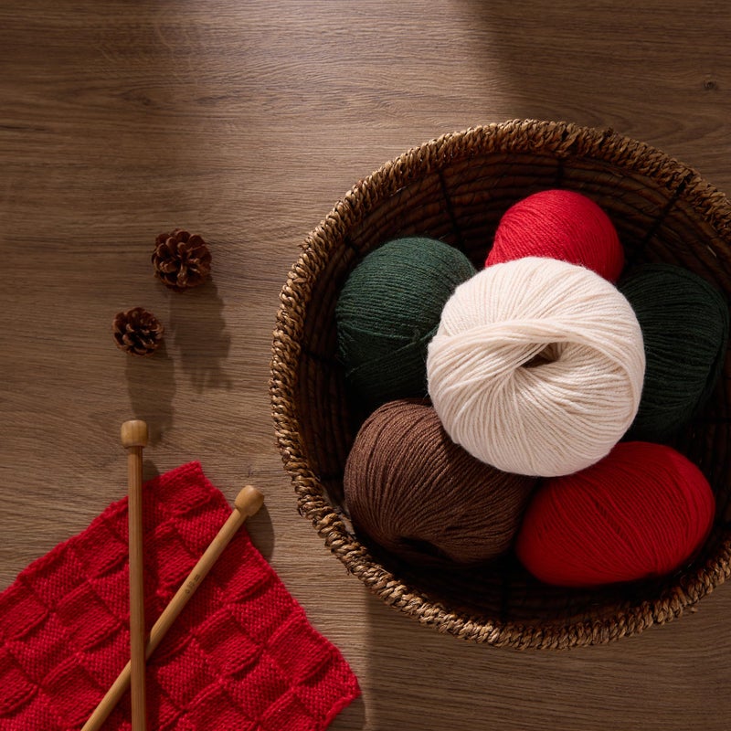 Gisimo 100% Inner Mongolian Cashmere Yarn, 6-Ply Luxurious and Soft Yarn for Hand Knitting & Crocheting (Coffee,1 Ball) - Image 5