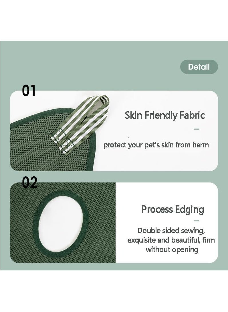 RATSAW 8Pcs Pet Dog Cat Grooming Hammock Harness Cat Bathing Bag, with Dog Nail Clippers Adjustable Anti bite and Anti Scratch Cat Shower Mesh Grooming Bag for Pet Dogs and Cats - Image 3