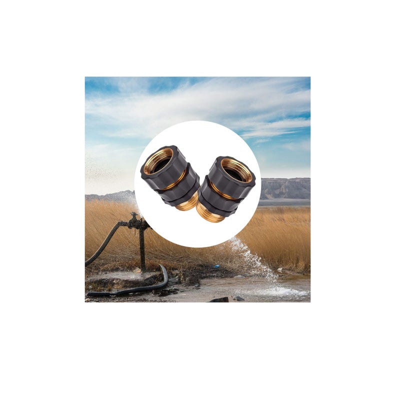 SOLARAE Garden Hose Quick Connect,  3/4 Inch Quick Disconnect Water Hose Fittings Connector Garden Hose Quick Connector Water Hose Fitting Male and Female Quick Release Hose Attachment (5 Set 10PCS) - Image 5