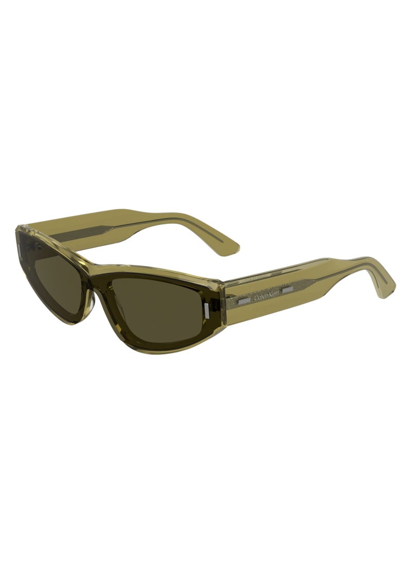 CALVIN KLEIN FULL RIM ACETATE ACETATE CALVIN KLEIN SUN CK24534S 5419 (278) LIGHT BROWN  - Image 1