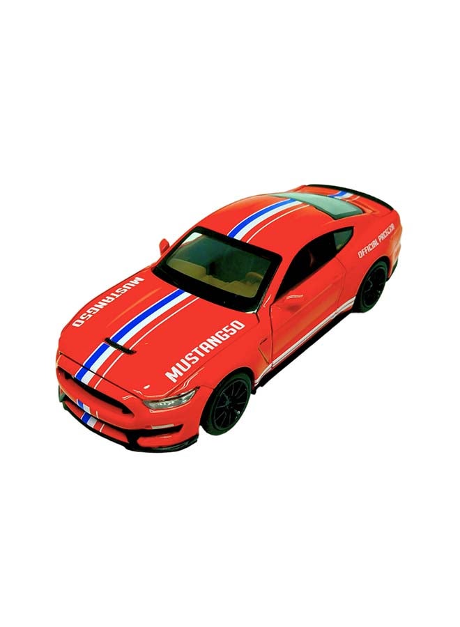 D-Power فورد شيلبي جي تي 350  أحمر | نموذج مصغر، عنصر جامع نهائي، سيارات سوبر | سيارات ألعاب، سيارة معدنية نموذجية مجموعة سحب للخلف | الحجم  1:32، للأطفال 3+  - Image 1
