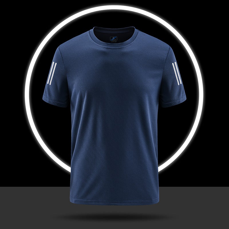 Summer Outdoor Plus size quick-drying short-sleeved T-shirt men''s quick-drying clothes sports T-shirt Group LOGO printing - Image 3