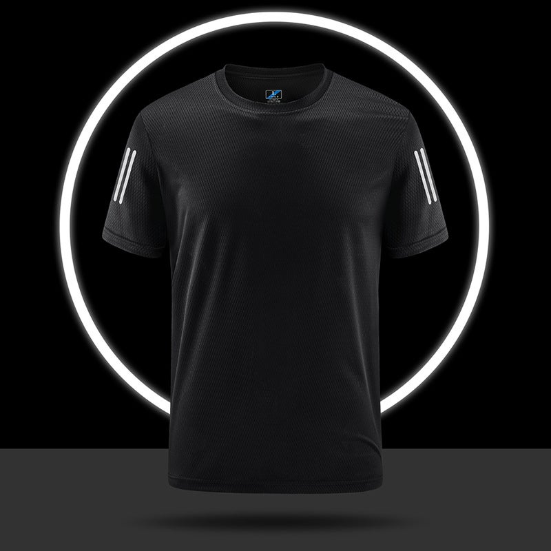 Summer Outdoor Plus size quick-drying short-sleeved T-shirt men''s quick-drying clothes sports T-shirt Group LOGO printing - Image 1