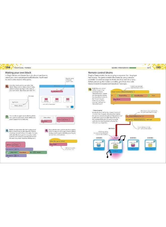 Computer Coding Games for Kids: A unique step-by-step visual guide, from binary code to building gam