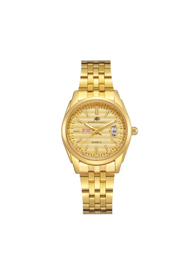 KENNETH SCOTT Women's Steel Analog Watch K23554-GBGC - 28 mm