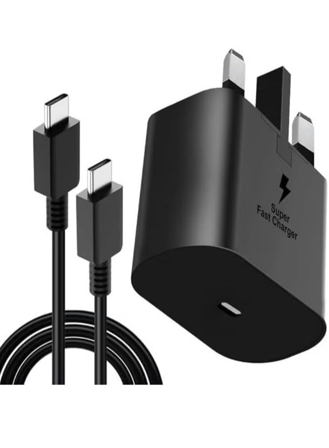 TIGER 45W USB-C Super Fast Charging PD Charger – Compatible with Samsung Galaxy S24, S23, S22, S21, S20 Ultra, S24+, S23+, S22+, A56, A36, A55, A26 – Type-C Power Adapter - Image 1