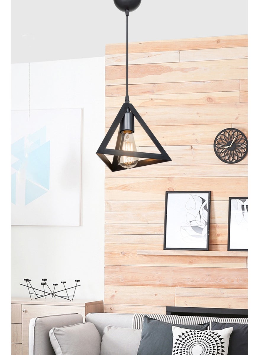 Ag Light Design - Black Pendant Chandelier Living Room Kitchen Hallway Bedroom Lamp - Image 1