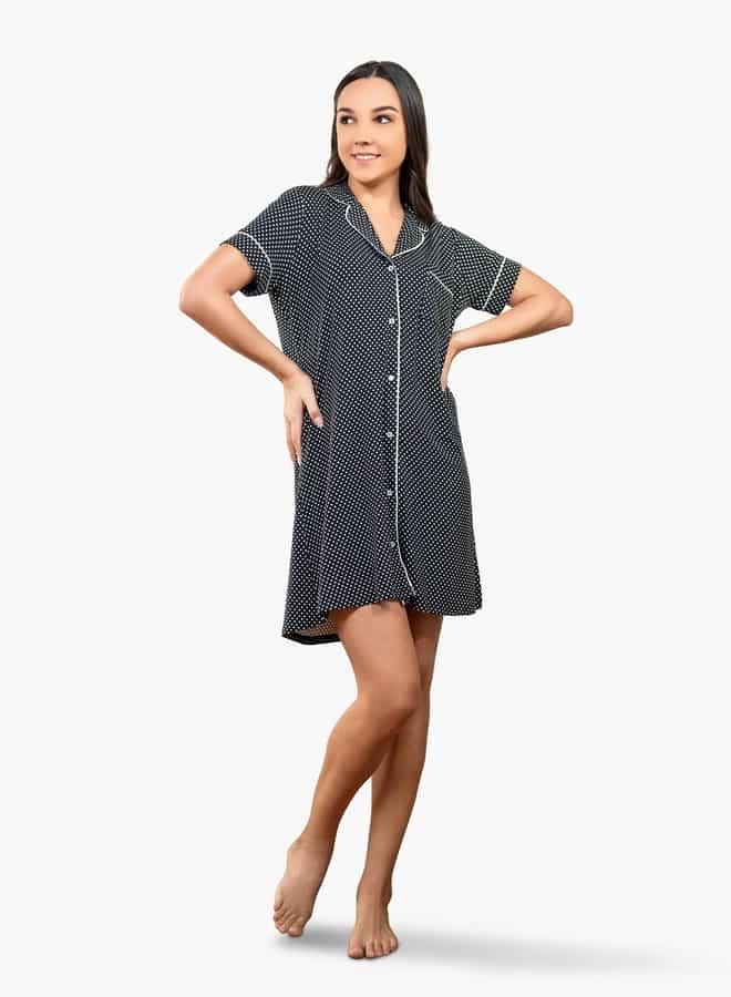 Aadaraya Ss Classic Sleep Shirt For Female - Image 2