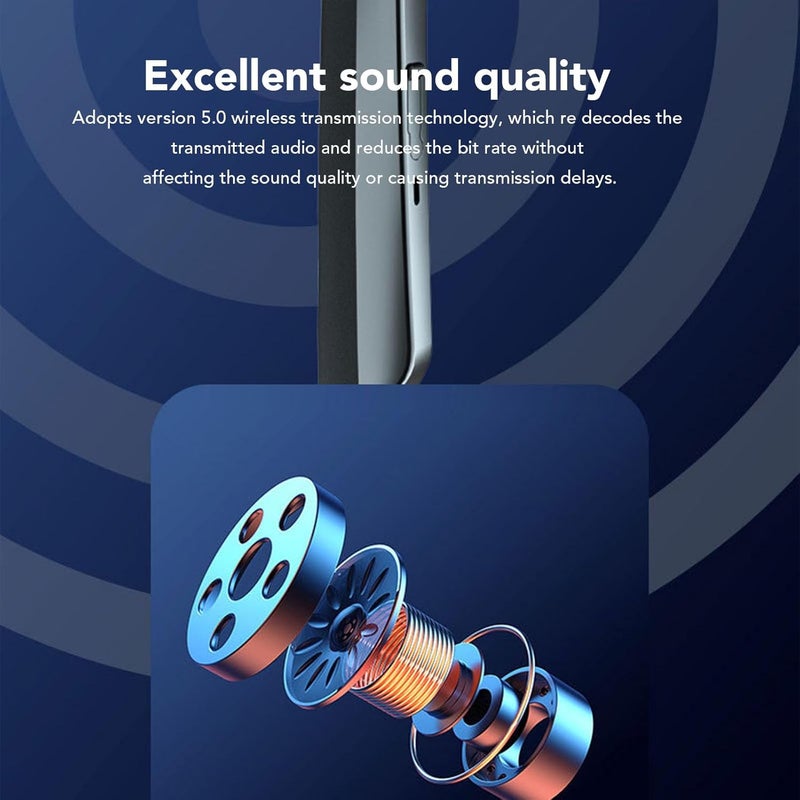 نظارات بلوتوث, نظارات صوتية للتحكم باللمس, ميكروفون مدمج, مكبرات صوت ستيريو, نظارات شمسية عدسة تصفية الضوء الأزرق, متوافقة مع الموسيقى, الرد على المكالمة - Image 3