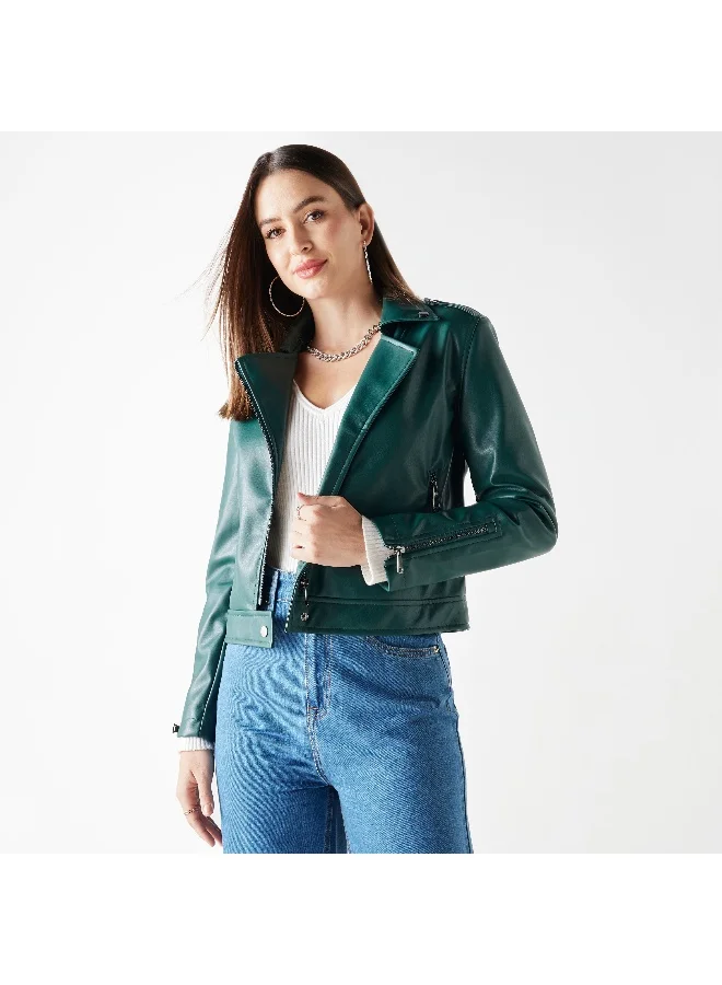 2Xtremz 2Xtremz Zip Through Biker Jacket with Pockets