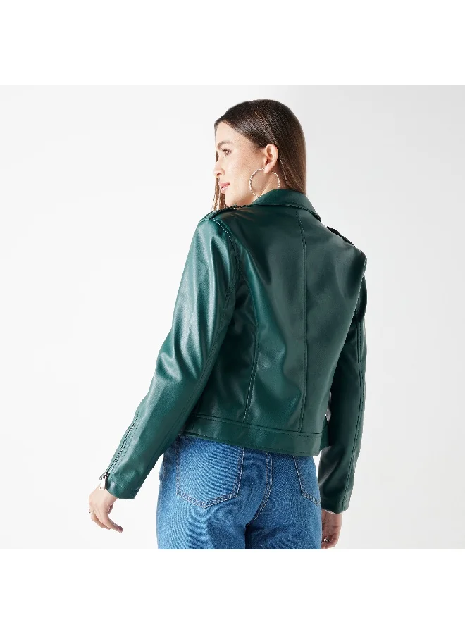 2Xtremz 2Xtremz Zip Through Biker Jacket with Pockets