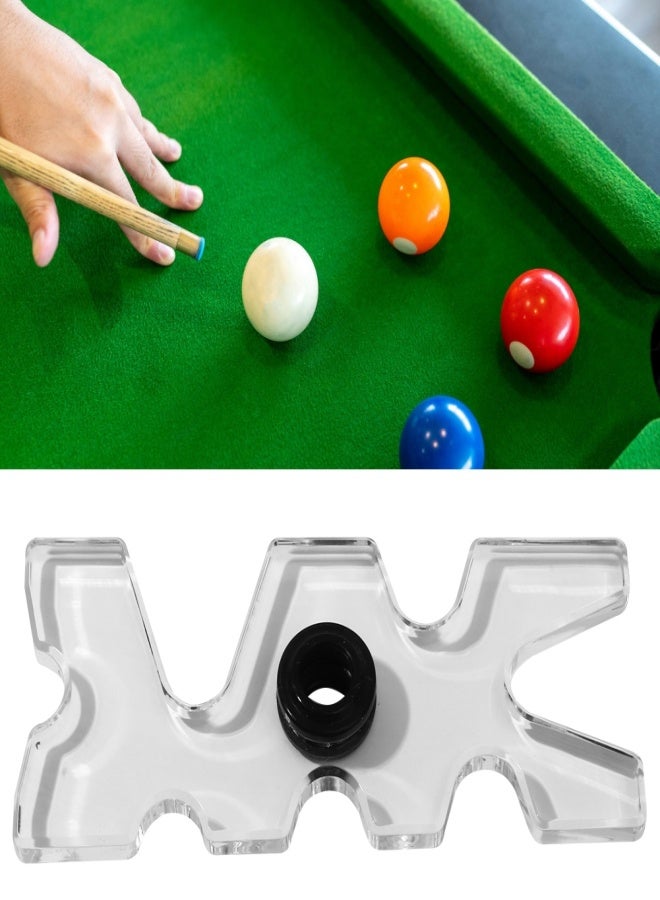 حامل عصا السنوكر بلياردو أكريليك شفاف على شكل رأس مووس، ملحق لنادي تسعة كرات - Image 4