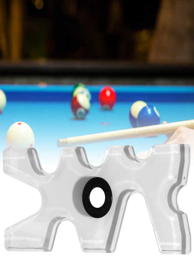 حامل عصا السنوكر بلياردو أكريليك شفاف على شكل رأس مووس، ملحق لنادي تسعة كرات - Image 5