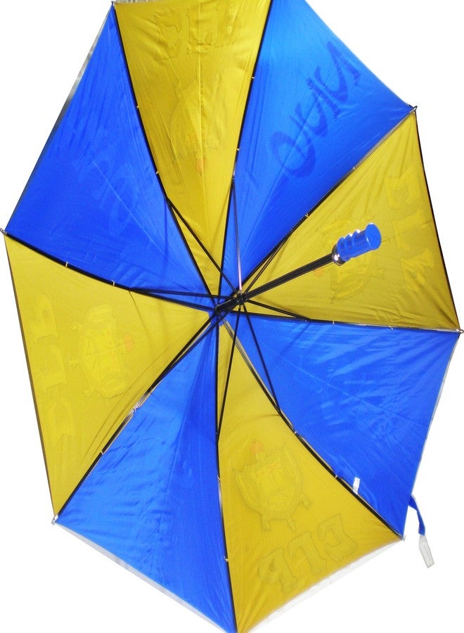 Cultural Exchange Sigma Gamma Rho 8 Panel Print Jumbo Umbrella [Blue/Gold - 30"] - Image 3
