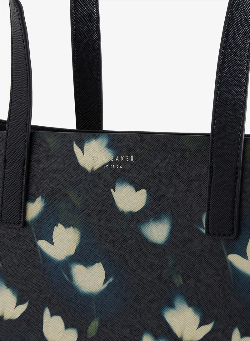 تيد بيكر حقيبة أيقونة بطبعة زهرة التوليب كبيرة جدًا