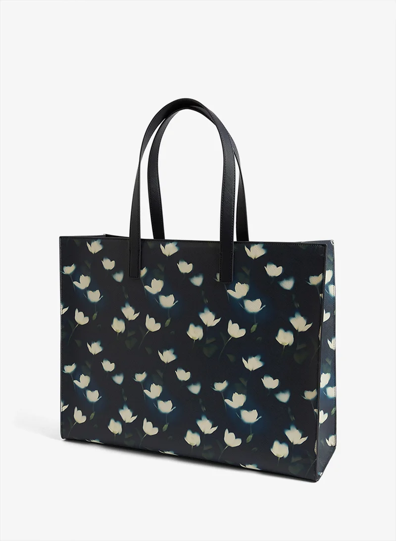 تيد بيكر حقيبة أيقونة بطبعة زهرة التوليب كبيرة جدًا