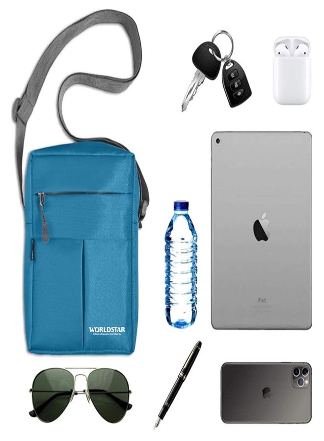 WORLD STAR Kider Men’s Side Sling T-Blue Bag - Trendy & Practical Crossbody Bag - Image 4