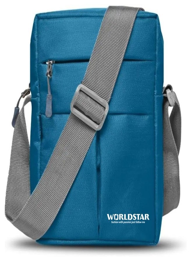 WORLD STAR Kider Men’s Side Sling T-Blue Bag - Trendy & Practical Crossbody Bag - Image 1