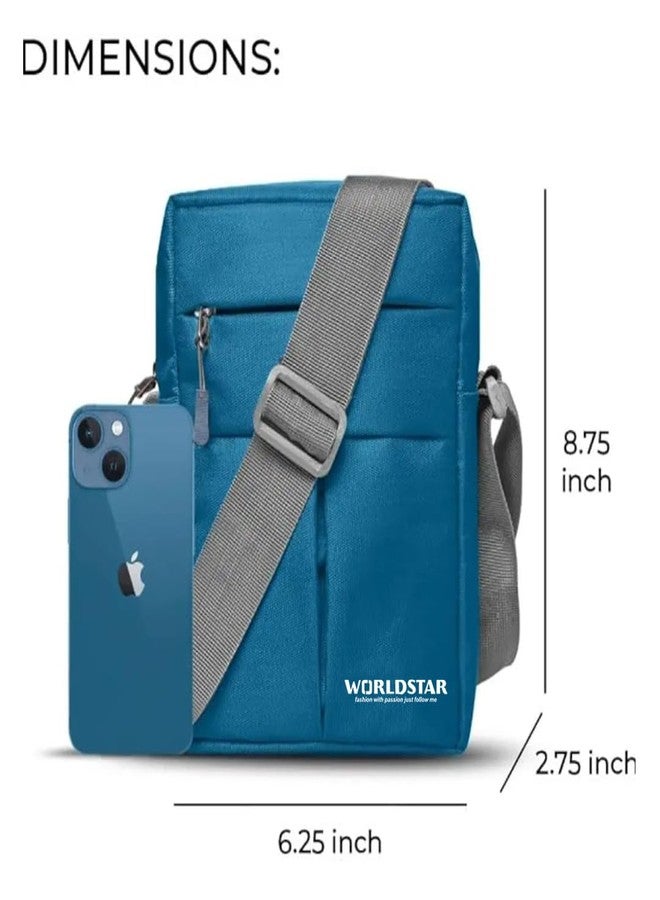 WORLD STAR Kider Men’s Side Sling T-Blue Bag - Trendy & Practical Crossbody Bag - Image 2