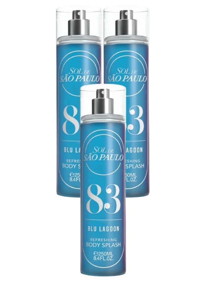 اس او ال 3 قطع معطر للجسم 83 بلو لاجون 250 مل - Image 1