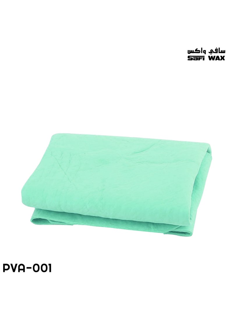Safi WAX SAFI WAX Chamois Car Washing Towel Car Washing Drying Towel Chamois Leather For Cleaning Polishing Green PVA-001  - Image 1