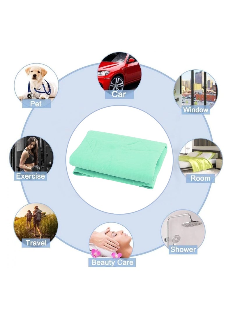 Safi WAX SAFI WAX Chamois Car Washing Towel Car Washing Drying Towel Chamois Leather For Cleaning Polishing Green PVA-001  - Image 4
