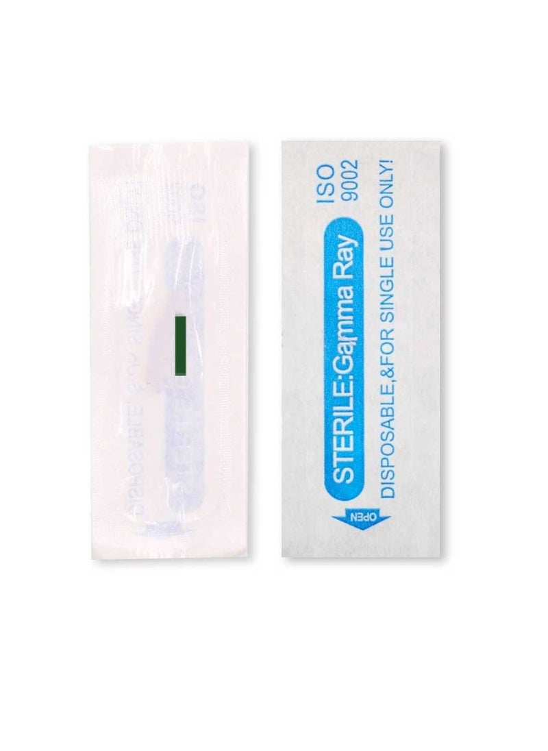 IOLITE - Microblading needles 18 Prong Slant Flat Needle spmu needles size 20mm one time use disposable blade Sterile packaged 12pcs - Image 1