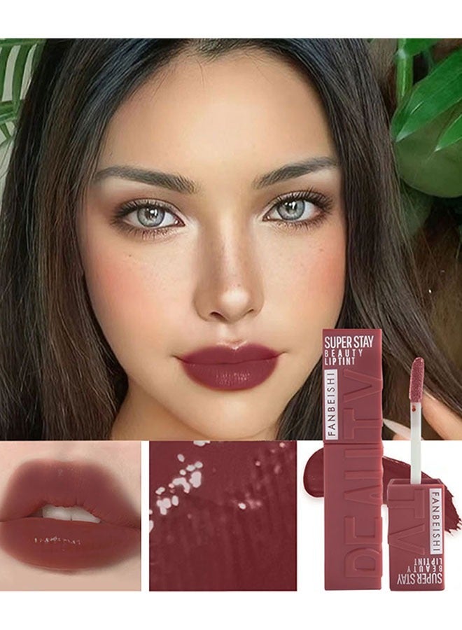 FANBEISHI Matte Liquid Lipstick for Women, 1Pieces  Highly Pigmented Color Lip Stain Tint, Super Velvet Matte Lip Gloss, Up to 16H Wear, Long Lasting Waterproof Smudgeproof, Non-Stick Cup Lip Makeup-02 - Image 2