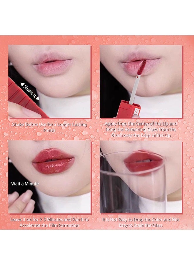 FANBEISHI Matte Liquid Lipstick for Women, 1Pieces  Highly Pigmented Color Lip Stain Tint, Super Velvet Matte Lip Gloss, Up to 16H Wear, Long Lasting Waterproof Smudgeproof, Non-Stick Cup Lip Makeup-02 - Image 4