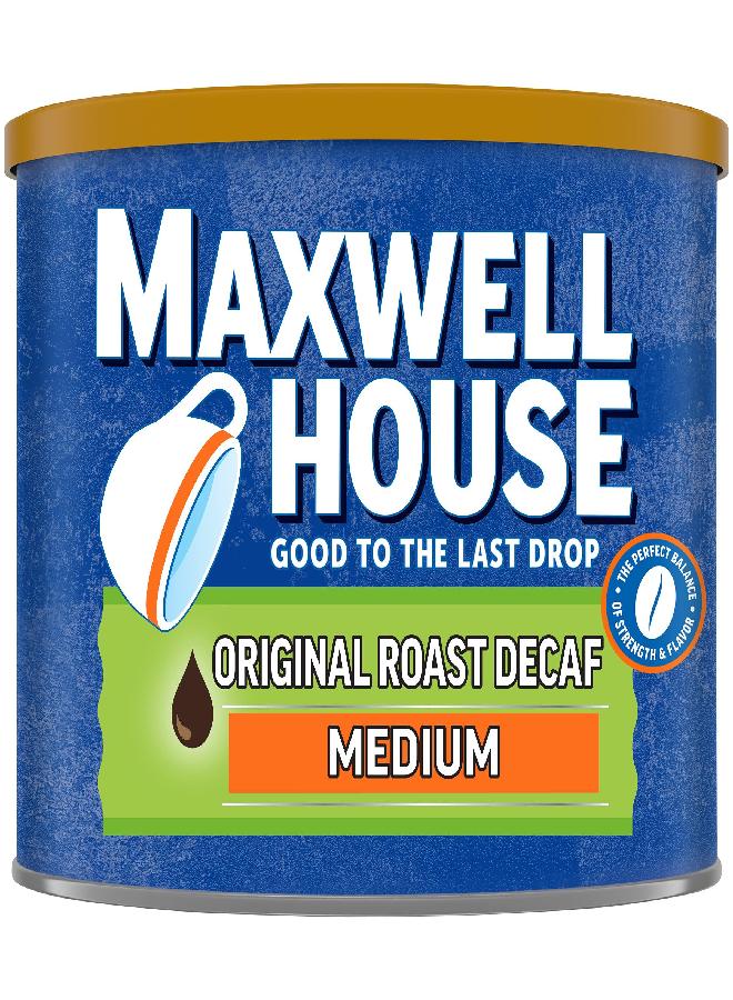 Maxwell House Decaf Original Medium Roast Ground Coffee (22 oz Canister) - Image 5