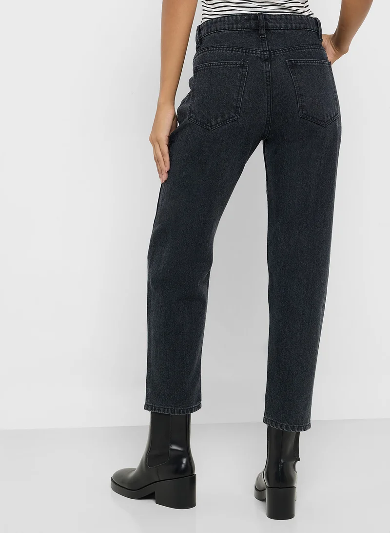 Ginger High Rise Mom Jeans