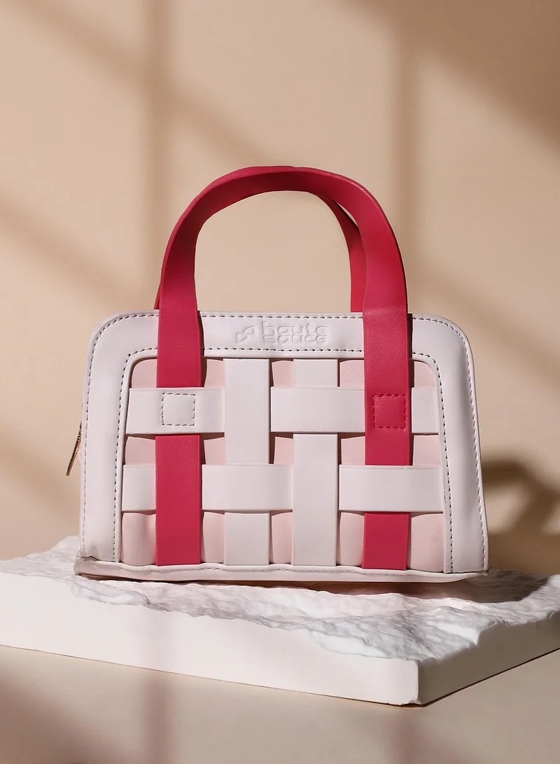 Woven Top Handle Bag