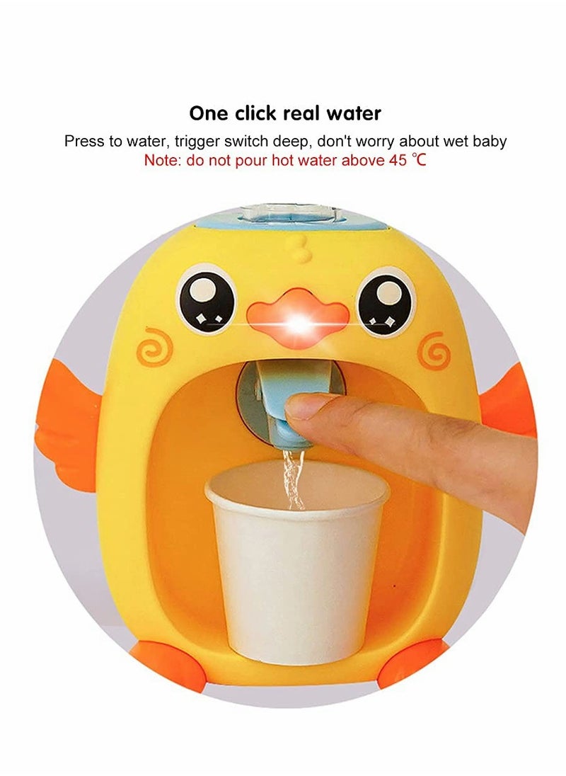 Excefore Mini Water Dispenser for Kids, Desktop Water Dispenser Cooler Bottom Load for Bedroom, Lovely Cartoon Duck Simulation Water Dispenser, Toy Drinking Water Fountain, Toys for Children Boys and Girls  - Image 3