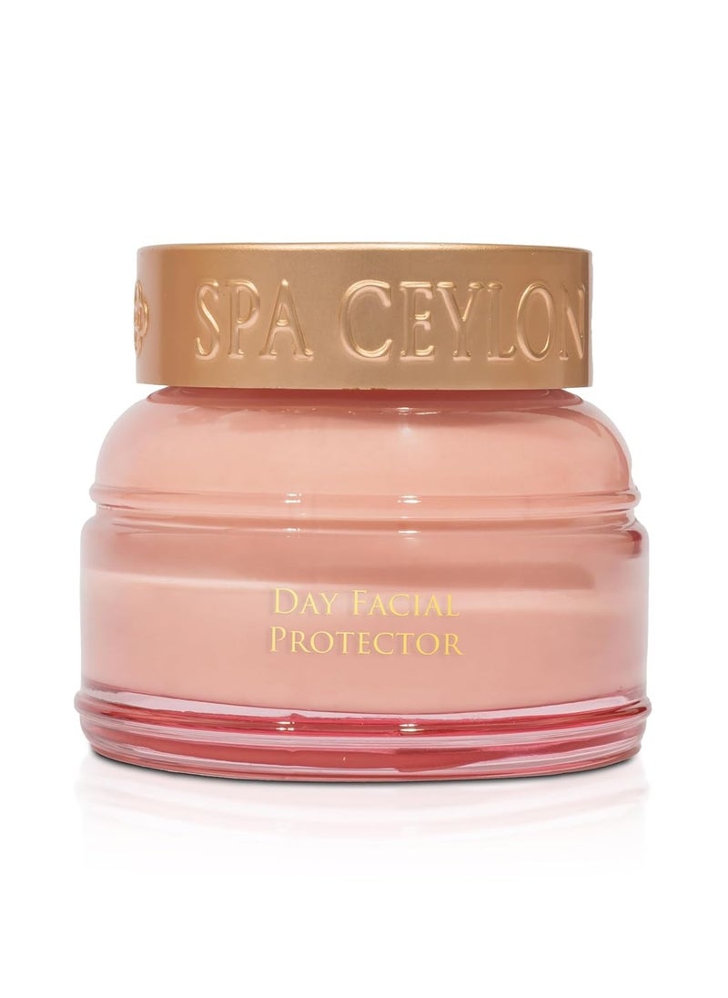 spa ceylon SPA CEYLON Lotus & Rambutan Day Facial Protector | Daily Facial Moisturizer | Sunscreen | Hydrating Face Sunscreen Moisturizer | For Sensitive Skin | 50g  - Image 1