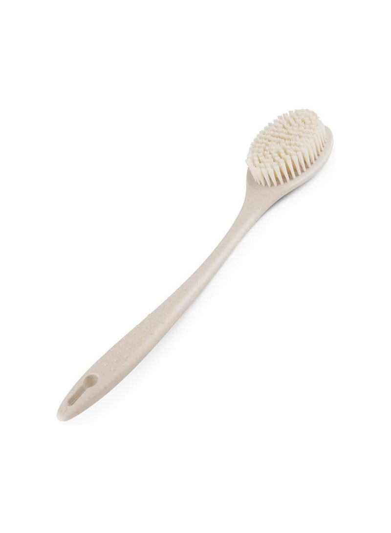 Shower Brush, Soft Spa Shower Body Massage Brush, Beige - Image 1