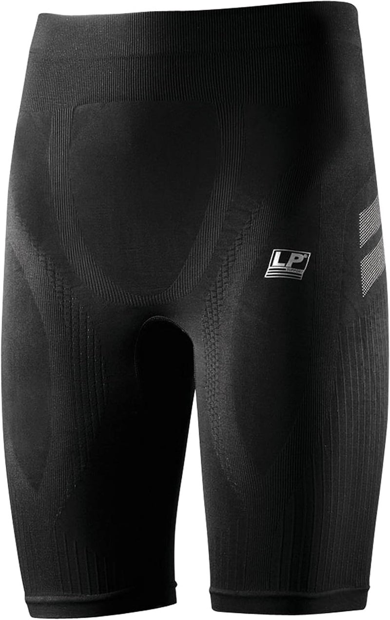 LP Support Unisex-Adult Thigh Support Compression Shorts - Black - Image 1