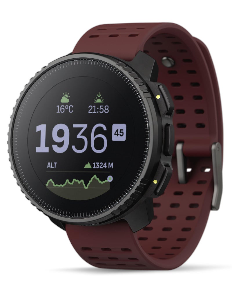 Suunto ساعة رياضية GPS من SUUNTO Vertical، ساعة تدريب متعددة الرياضات 95+، شاشة تعمل باللمس وتحليل بيانات رقمية، دعم متقدم للصحة والتعافي، عمر بطارية 60 يوم، نظام تحديد المواقع المزدوج، خريطة غير متصلة، روبي - Image 1