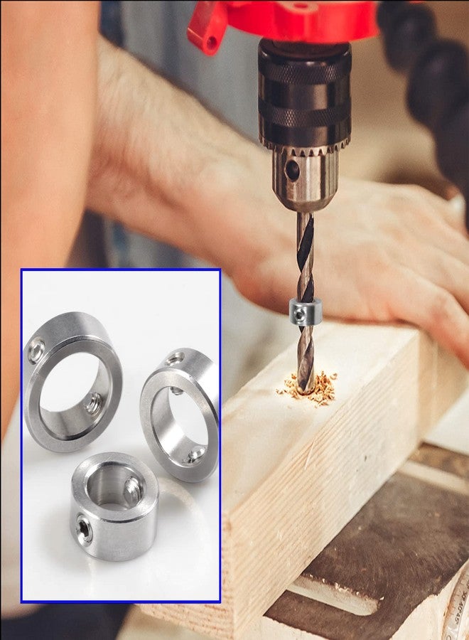 مجموعة طوق توقف لثقب المثقاب من LEONTOOL، 12 قطعة، بعمق 3-16 مم، حلقة حد الحفر من الفولاذ المقاوم للصدأ 304، مجموعة طوق توقف لثقب المثقاب، مجموعة طوق توقف لثقب المثقاب، أداة حفر مع مفاتيح سداسية وصندوق تخزين - Image 4