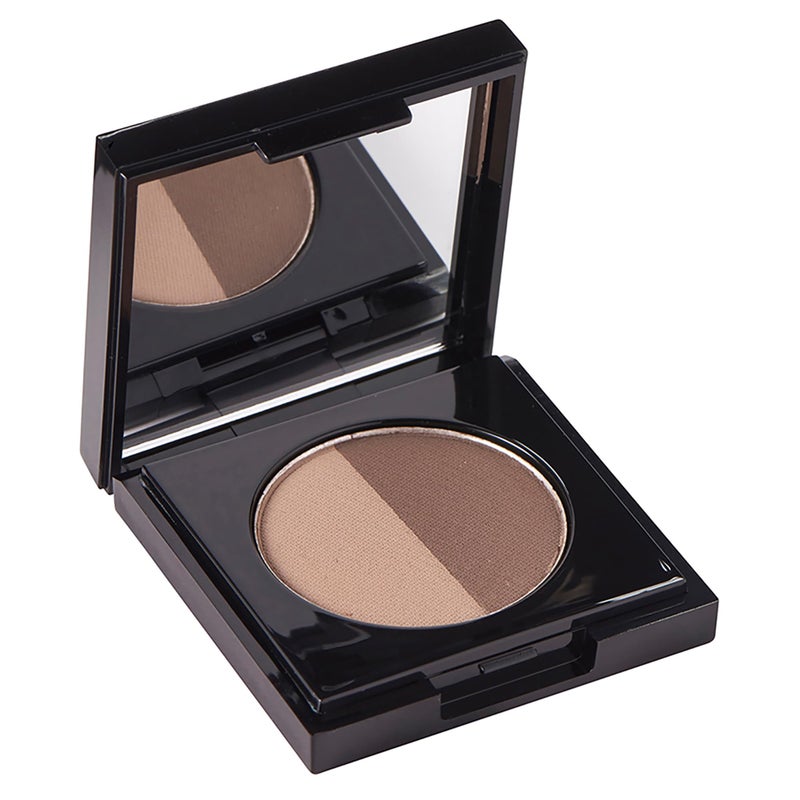 Arches & Halos Arches and Halos Duo Luxury Brow Powder - Eyebrow Shaper and Color - Powder Compact with 2 Neutral Shades - Mocha Blonde - 0.1 oz - Image 1
