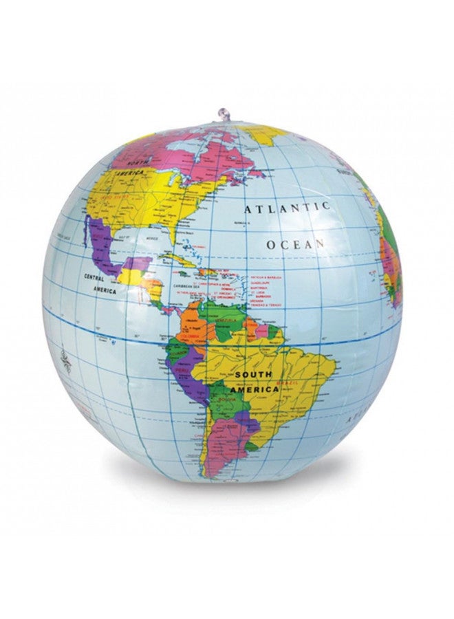 Learning Resources Learning Resources Inflatable 12 inch Globe - Ages 6+ Earth Globe, Geography for Kids - Image 1