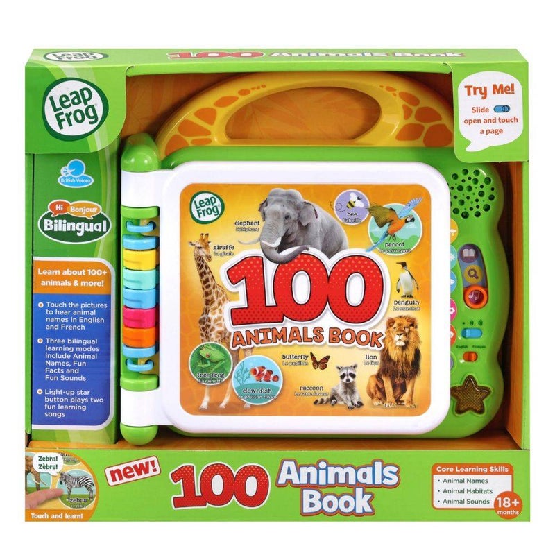 LeapFrog 100 Animals Book & Phonics Fun Animal Bus Toy Set (Pack of 2)