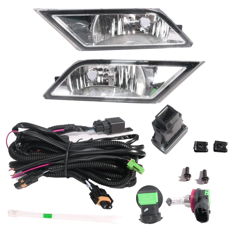 JAVOUKA Fog Lights Assembly fit for Honda Odyssey LXEXEXLEXL 2011 2012 2013