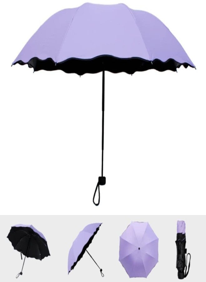 REXERA Portable Auto Travel Umbrella - Umbrellas for Rain Windproof, Strong & Easy Auto Open/Close Button for Single Use Umbrella for Wind and Rain, Perfect Car Umbrella for Men & Women (PURPLE) - Image 3